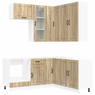 Produktbild von vidaXL Kücheneinheit LUCCA 8 pcs Sonoma-Eiche Holzwerkstoff