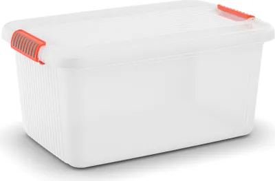 Produktbild von Kis K Latch Aufbewahrungsbox l mit Deckel 43 l transparent