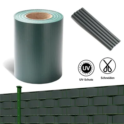 Produktbild von Jopassy 2x 50m Sichtschutzfolie Gartenfreude Folie PVC Zaun Folie SichtschutzStreifen,Grün