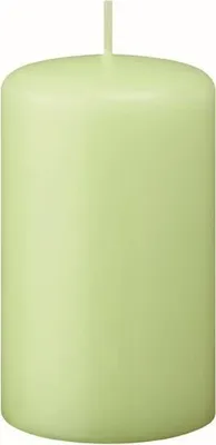 Produktbild von Flachkopf-Stumpenkerzen Kiwi Hellgrün 250 x Ø 70 mm, 2 Stück