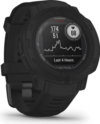 Obrázek produktu pro Garmin Instinct 2 Solar - Tactical Edition - 45 mm - černé - Sportovní hodinky s řemínkem - silikonové