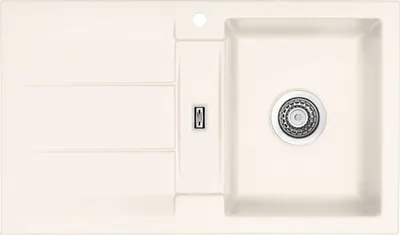 Produktbild von Spüle KeraDomo GENEA 87 in JASMIN mit Handbetätigung / Einbauspüle