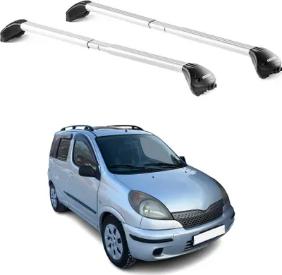 Produktbild von Dachträger Grundtäger für Toyota Yaris Verso 1999-2005 5tür 100kg Alu ABE Silber