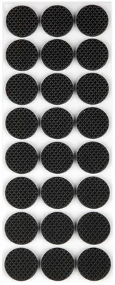 Produktbild von Anti-Rutsch Pads Bodengleiter schwarz selbstklebend rund und eckig auswählbar (Rund Ø 28 mm)