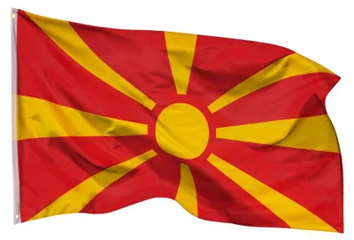 Produktbild von PHENO FLAGS Nordmazedonien Flagge 90x150 cm – Wetterfeste Nationalflagge