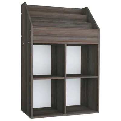 Obrázok produktu pre vidaXL Detská knižnica Grey & Sonoma Oak 71x30x114 cm Drevotrieska