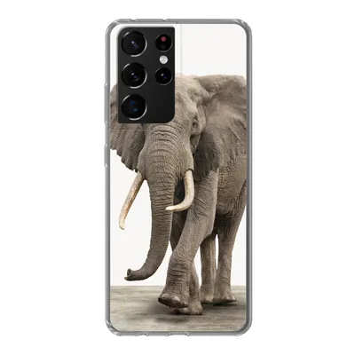 Produktbild von MuchoWow® Handyhülle Schutzhülle Hülle für Samsung Galaxy S21 Ultra Elefant - Kinder - Tiere - Mädchen Silikon Softcase Handy Hülle - Mobiltelefon