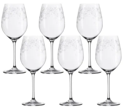 Rotweingläser Set 6er, spülmaschinenfest, 510 ml, Kelch mit Stiel