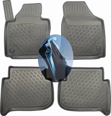 Produktbild von Z509983 TPE-Gummifußmatten kompatibel mit  VW Touran Trendline 1 1T Van Kombi 5-türer 2003-2015 5Sitze