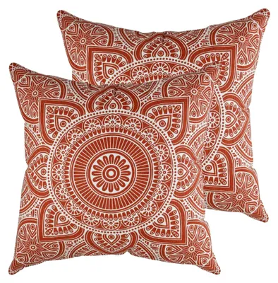 Produktbild von Kissenbezug im Mandala Design (55 x 55 cm, Rost) aus 100% Baumwolle (2er Set)
