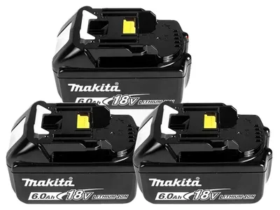 Immagine prodotto di Batteria agli ioni di litio, 6000 mAh, compatibile con 18V, modello Makita 6AX3, 18V-c