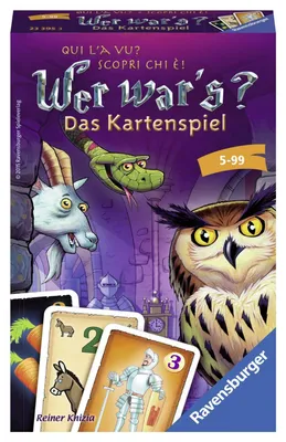 Produktbild von RAVENSBURGER Mitbringspiel Wer war's? - Das Kartenspiel