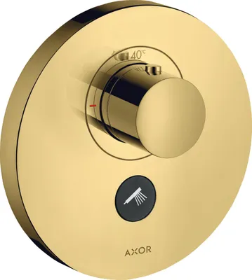 Produktbild von Thermostat AXOR SHOWERSELECT ROUND Highflow UP f 1 Verbr u 1 Ab pol. go opt polished gold optic