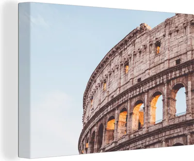 Zdjęcie produktu dla OneMillionCanvasses® - Obraz na płótnie - 140x90 cm, Koloseum w Rzymie, dekoracja ścienna - zdjęcie na płótnie - obraz na drewnianej ramie