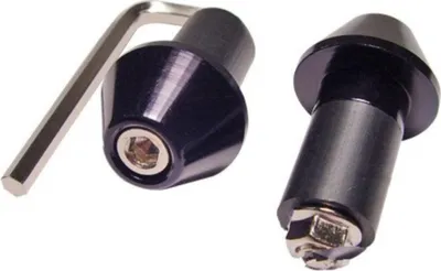 Immagine prodotto di Contrappesi manubrio JMP alluminio neri 17mm