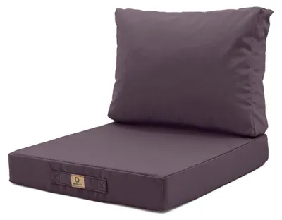 Image de Coussins pour salon de jardin déhoussable 50x60cm Gris carbone