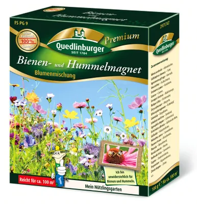 Produktbild von Bienen- und Hummelmagnet (100 g) | Bienenwiese von Quedlinburger