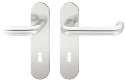 Produktbild von FSB 1070 Kurzschild Alu natur (Ausführung: Drücker/Drücker, Lochung: BB, Entfernung: 72mm, Oberfläche: Alu F1 - Natur) Ausführung: Drücker/Drücker Lochung: BB Entfernung: 72mm Oberfläche: Alu F1 - Natur