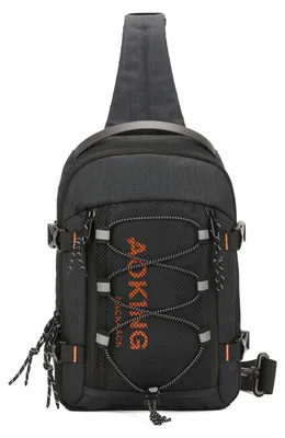 Obrázek produktu pro Aoking Unisex Heuptas Zwart met Verstelbare Schouderband en Ritsvakken 20x31,5cm