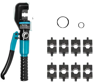 Imagen del producto de Alicate hidráulico de crimpar, con una fuerza de 10 toneladas, diseño ergonómico. Alicates hidráulicos