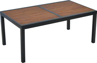 Produktbild von Merxx Gartentisch "Paxos" ausziehbar 180/240 x 100 cm - Aluminiumgestell Graphit mit Akazienholz