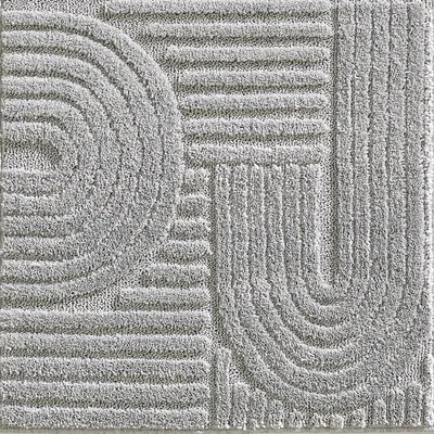 Produktbild von Carpetsale24 Hochflor Teppich Wohnzimmer Skandinavische Boho Design 3D Optik Teppich Shaggy Flauschig Weich, Grösse: 140x200 cm