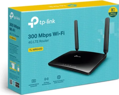 Produktbild von WLAN-Router Einzelband (2,4GHz) Schnelles Ethernet 3G 4G Schwarz