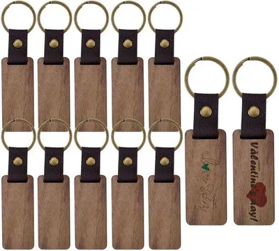 Produktbild von Holzschlüsselhänger Dekoration Set 12teilig