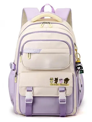 Produktbild von Schulrucksack Teenager College Tagesrucksack Laptop Rucksack Lila 31x21x45cm