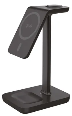 Immagine prodotto di Caricatore da tavolo Solight 3 in 1, Qi2, compatibile con MagSafe SSWC02