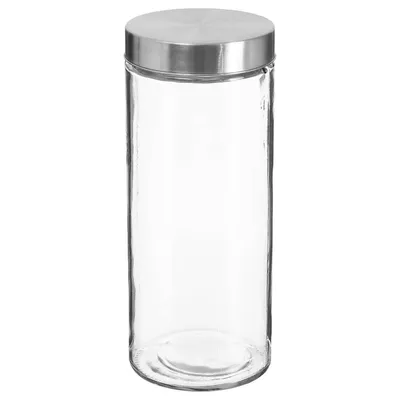 Produktbild von 5five Simply Smart Einmachglas Nixo, Vorratsglas, Glas, Edelstahl, Transparent, 2 L, 135299