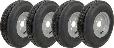 Obrázek produktu pro 4.80/4.00-8 silniční, vysokorychlostní kola 265kgs, 400 8 4vrstvá 4" PCD - sada 4 ks