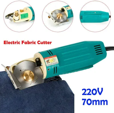 Produktbild von Stoffschneider  70 mm  Rollschneider für die Textilindustrie Tuchschneider  Elektrisch  Leder Schere  Runden Schneidemaschine