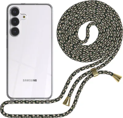 Produktbild von EAZY CASE Handykette mit Hülle für Samsung Galaxy S25 FE Backcover Handykette, zum Umhängen in Grün