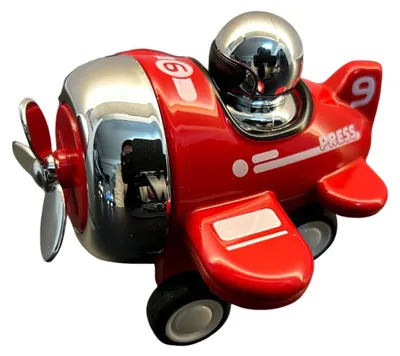 Produktbild von Mini-Spielzeugflugzeug aus Metalllegierung mit Cartoon-Motiv, Propeller-Druckmechanismus, Spielzeug für Kleinkinder, Jungen und Mädchen, pädagogisches Rückziehflugzeug-Spielzeug, Partygeschenke