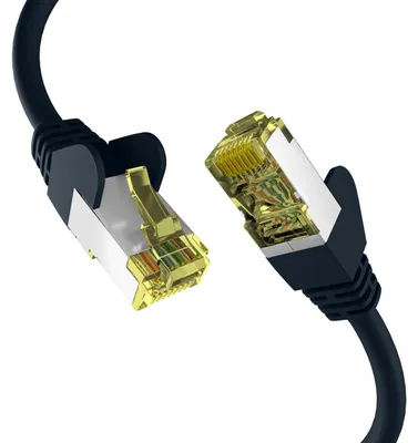 Produktbild von EFB Elektronik EC020200036, 2 m, Cat6a, S/FTP (S-STP), RJ-45, RJ-45, Schwarz