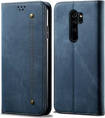 Immagine prodotto di Custodia Redmi Note 8 Pro, Custodia in pelle a portafoglio con chiusura magnetica e custodia con funzione stand per Xiaomi Redmi Note 8 Pro blu