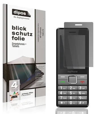 Produktbild von Blickschutzfolie für MP myPhone 7340 LTE matt Schutzfolie Folie Display Schutz dipos