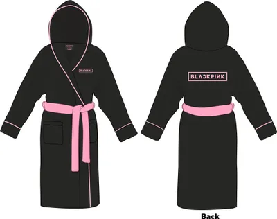 Produktbild von BlackPink - Logo Uni Medium - Großer Bademantel - Schwarz