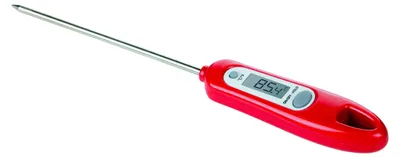 Digitales Thermometer aus Edelstahl, 21x2,5 cm, mehrfarbig
