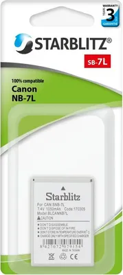 Immagine prodotto di Batteria STARBLITZ compatibile con CANON NB-7L