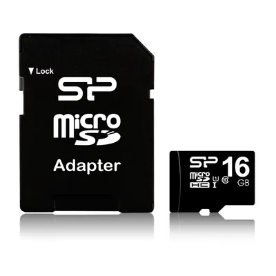 Obrázok produktu pre Silicon Power SP016GBSTH010V10SP, 16 GB, MicroSDHC, Trieda 10, UHS-I, 40 MB/s, Class 1 (U1)