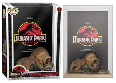 Immagine prodotto di Figurka Funko Pop! Jurassic Park - Tyrannosaurus Rex i Velociraptor Movie Poster