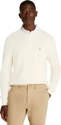 Produktbild von Tommy Hilfiger Pullover weiß Rundhalsausschnitt normale Passform