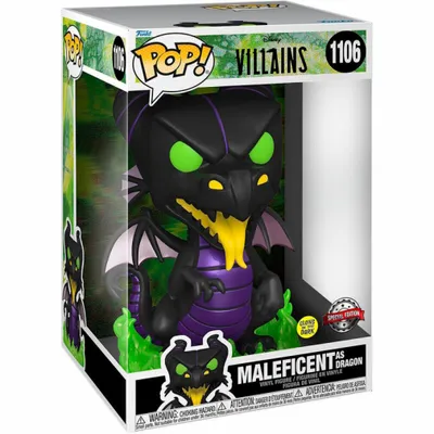 Image de Figurine POP Disney Villains Maleficient en dragon Exclusif 25cm