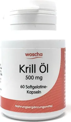 Produktbild von Woscha Krill Öl 500 mg 60 Softgelatinekapseln