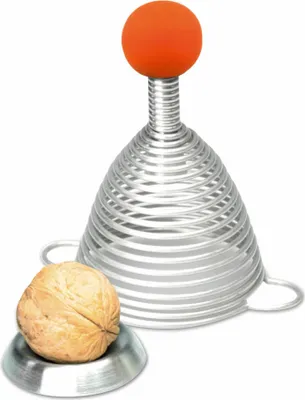 Obrázek produktu pro Take2 Naomi Color louskáček na ořechy, otvírák na ořechy, louskáček na vlašské ořechy, pružinový louskáček, silikonová koule Orange, 20152