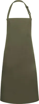 Produktbild von Karlowsky Latzschürze BASIC mit Schnalle 75 x 90 cm unisex Polyester/Baumwollmix Moosgrün