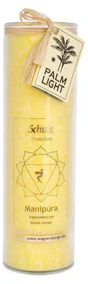 Produktbild von yogabox Chakra Kerze - gelb 20 x 6,5 cm
