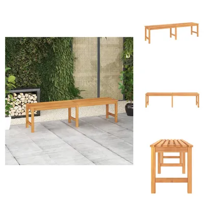 Imagen del producto de vidaXL Banco de jardín de 180 cm, madera maciza de teca - Bancos de jardín